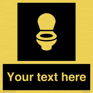 Custom information: black panel wc toilet